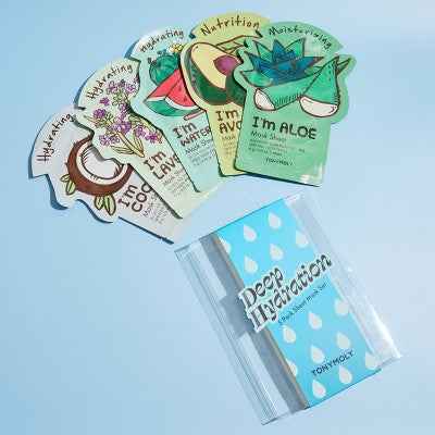 TONYMOLY Deep Hydration Sheet Mask Set 5ct - New