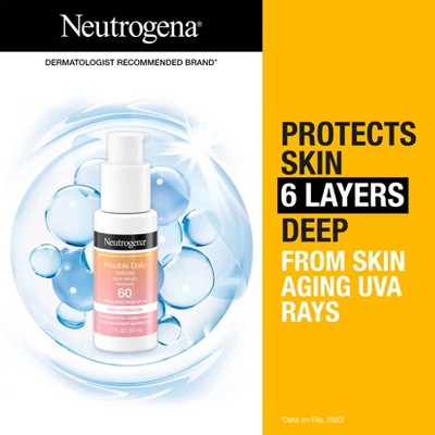 Neutrogena Invisible Daily Defense Sunscreen Face Serum SPF 60 1.7 fl oz - New by This is Beauty US