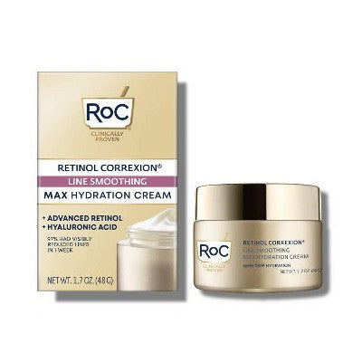 RoC Retinol Correxion Anti-Aging Retinol Moisturizer with Hydrating Hyaluronic Acid 1.7oz - Missing Box by This is Beauty US