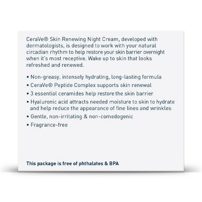 CeraVe Skin Renewing Night Cream Face Moisturizer 1.7 fl oz - Missing Box by This is Beauty US