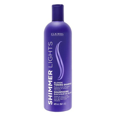 Clairol Professional Shimmer Lights Blonde Toning Shampoo 16 fl oz - Imperfect Container by This is Beauty US