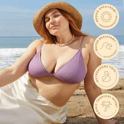 Hawaiian Tropic Silk Hydration Weightless Face Sunscreen SPF 30 1.7oz - New