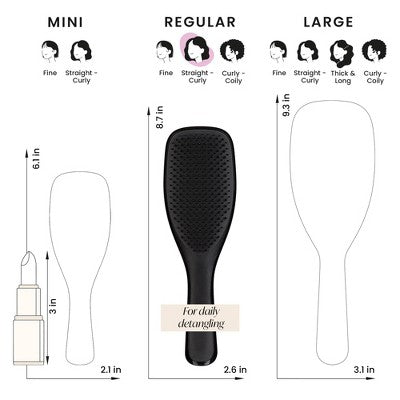 Tangle Teezer Ultimate Detangler Hair Brush Black - Imperfect Box by This is Beauty US