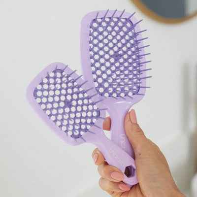 UNbrush Mini Pastel Detangling Hair Brush Lilac Light Purple - New