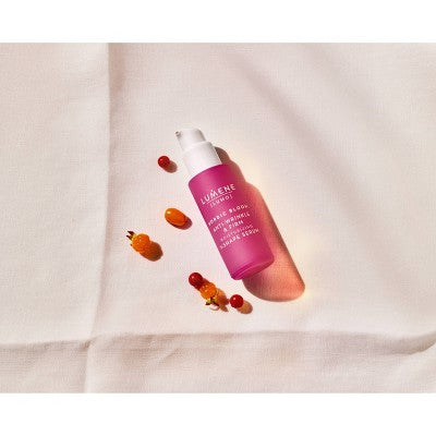 Lumene Nordic Bloom Anti-Wrinkle Firm Face Moisturizing Serum 1 fl oz - New DestGlow