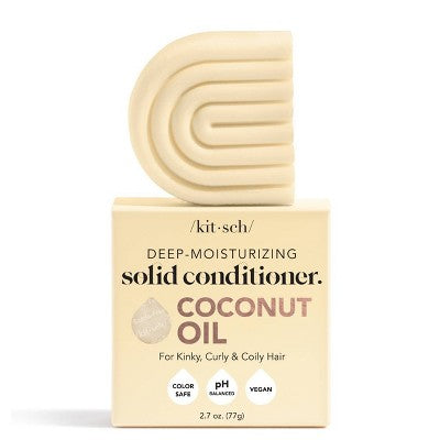 Kitsch Coconut Oil Deep-Moisturizing Solid Conditioner Bar 2.7oz - Imperfect Box by This is Beauty US