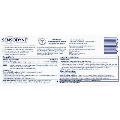 Sensodyne Extra Whitening Toothpaste 2pk - Imperfect Box by This is Beauty US