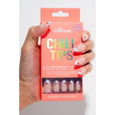 Chillhouse Chill Tips Press-On Fake Nails Cherry Picking 24ct - New by This is Beauty US