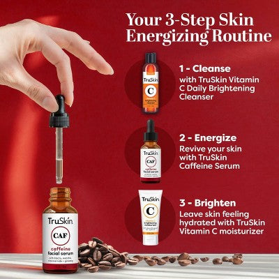 TruSkin Caffeine Facial Serum with Matcha Green Tea and Ginseng 1 fl oz - New by This is Beauty US