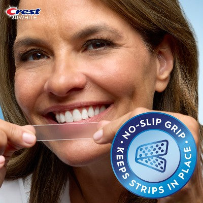 Crest 3DWhitestrips Noticeably White At-home Teeth Whitening Kit 10 Treatments - Imperfect Box DestGlow