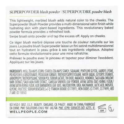 Well People Superpowder Blush Wild Fig 0.17oz - Imperfect Box by This is Beauty US