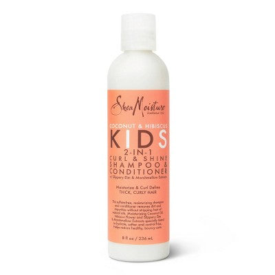SheaMoisture Coconut and Hibiscus Kids 2-in-1 Shampoo & Conditioner For Thick Curly Hair 8 fl oz - New by This is Beauty US