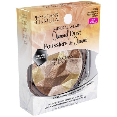 Physicians Formula Mineral Wear Diamond Dust Bronzer - Imperfect Box DestGlow