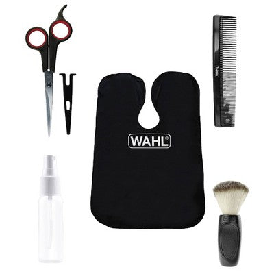 Wahl Haircutting Scissors and Accessory Kit with Shears, Blade Guard, Spray Bottle, Comb, Neck Duster & Cape - New by This is Beauty US