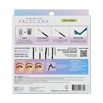 KISS Products Falscara Clear Band Lash Extension Kit 36ct - Imperfect Box DestGlow