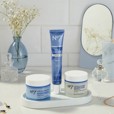 No7 Lift; Luminate Triple Action Face Serum 1.69 fl oz - Imperfect Box by This is Beauty US