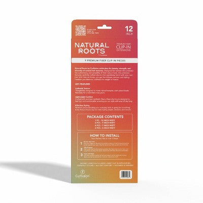Curlkalon Blow Out Straight 12 inch Clip-In Natural Black Hair Extensions 9ct - Imperfect Box by This is Beauty US