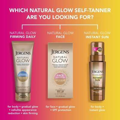 Jergens Glow Moisturizer & Self Tanner SPF 20 2 fl oz Fair to Medium - Imperfect Box DestGlow