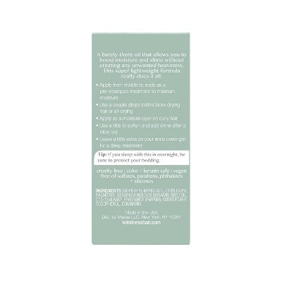 Kristin Ess Softening Lightweight Hair Oil 1.69 fl oz - Imperfect Box by This is Beauty US