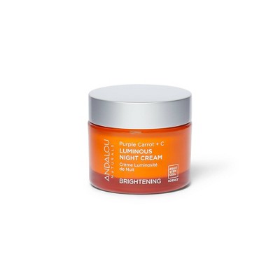 Andalou Naturals Purple Carrot and Vitamin C Luminous Night Cream 1.7oz - New by This is Beauty US
