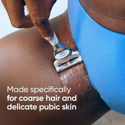 Venus For Pubic Hair and Skin Value Pack Razor Handle + 4 Blade Refills - Imperfect Box by This is Beauty US