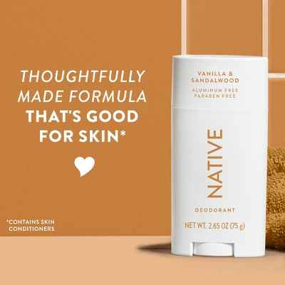 Native Solid Deodorant Vanilla & Sandalwood 2.65oz - Imperfect Container