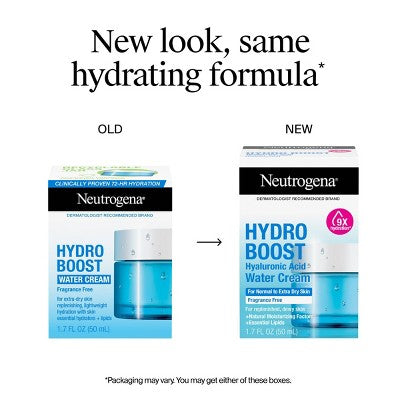 Neutrogena Hydro Boost Water Face Cream for Extra-Dry and Acne-Prone Skin 0.5 fl oz - Missing Box
