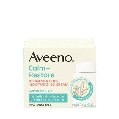 Aveeno Calm + Restore Redness Relief Moisturizing Cream 1.7 oz - Imperfect Box DestGlow