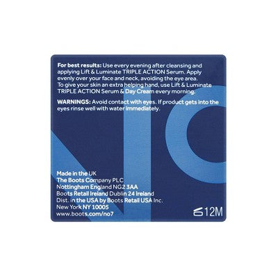 No7 Lift Luminate Triple Action Night Cream 1.69 fl oz - Imperfect Box by This is Beauty US