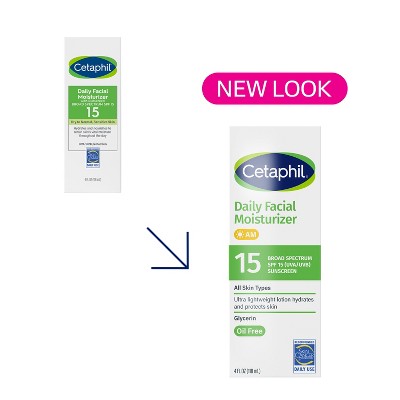 Cetaphil Daily Face Moisturizer Sunscreen Lotion SPF 15 Fragrance Free 4 fl oz - Missing Box by This is Beauty US