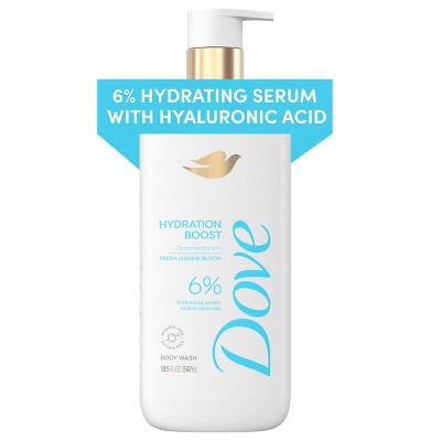 Dove Hydration Boost Serum Body Wash Drenches Dry Skin with 6% Hydrating Serum with Hyaluronic Acid 18.5 fl oz - New by This is Beauty US