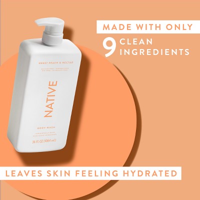 Native Body Wash for Women & Men Sweet Peach & Nectar 36 fl oz - New by This is Beauty US