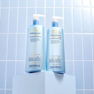Giovanni Biotin & Collagen Strengthening Shampoo 24 fl oz - Imperfect Container by This is Beauty US