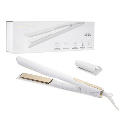 Kristin Ess Titanium Flat Iron Hair Straightener and Curler Dual Voltage 1.25" - Imperfect Box by This is Beauty US