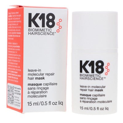 K18 Leave-In Molecular Repair Hair Mask 0.5 oz - Imperfect Box by This is Beauty US
