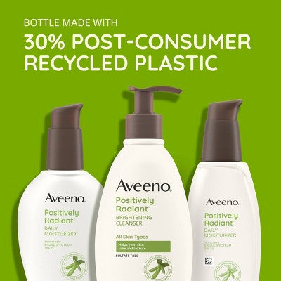 Aveeno Positively Radiant Daily Face Moisturizer SPF15 4oz - Imperfect Box by This is Beauty US