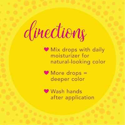 Jergens Natural Glow Instant Sun Drops Tanners 1 fl oz - New