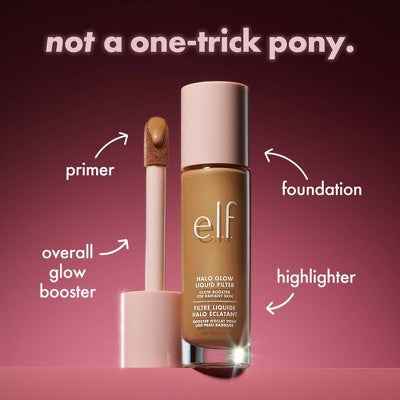 e.l.f. Halo Glow Liquid Filter Highlighter 5.5 Medium/Tan 1.06 fl oz - New