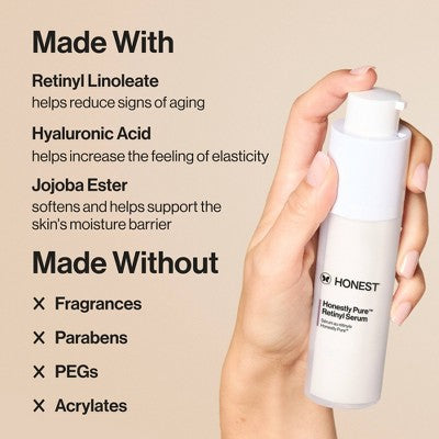 Honest Beauty Honestly Pure Retinyl Serum with Retinyl Linoleate 1.0 fl oz - Imperfect Box by This is Beauty US