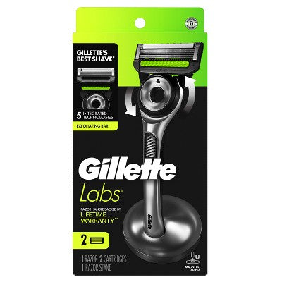 Gillette Labs Exfoliating Bar Razor + 2 Razor Blade Refills - Imperfect Box by This is Beauty US