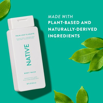 Native Body Wash for Men & Women Sulfate Free Palm Leaf & Agave 18 fl oz - New by This is Beauty US