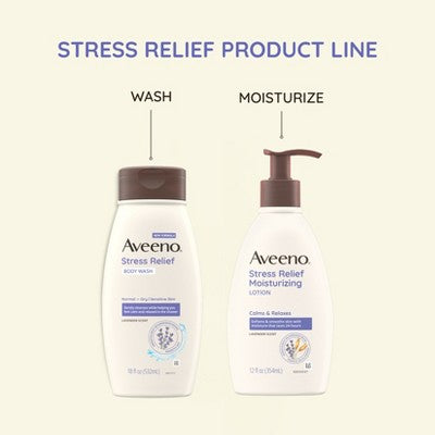 Aveeno Stress Relief Body Wash with Lavender & Chamomile 33oz - New by This is Beauty US