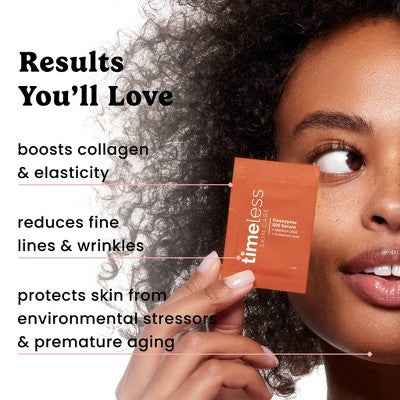 Timeless Skin Care Coenzyme Q10 Serum&Pouches 28ct - New