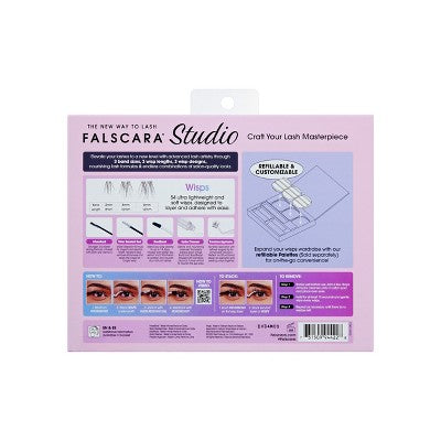 Falscara Studio The Artist Kit Lash Extension Kit Delicate Lash Clusters 57ct - Imperfect Box DestGlow