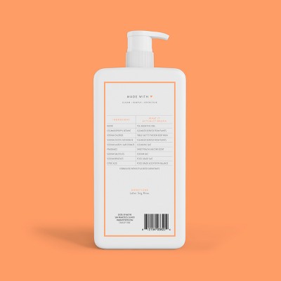 Native Body Wash for Women & Men Sweet Peach & Nectar 36 fl oz - New by This is Beauty US