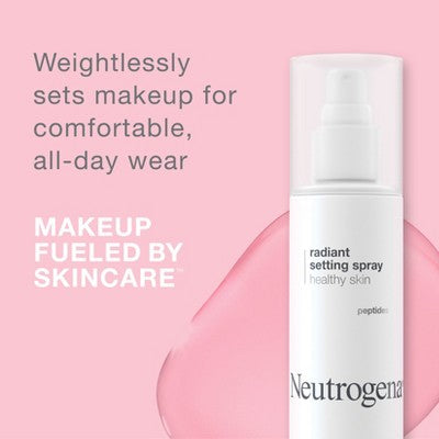 Neutrogena Healthy Skin Radiant Makeup Setting Spray with Antioxidants & Peptides 3.4 fl oz - Imperfect Container by This is Beauty US