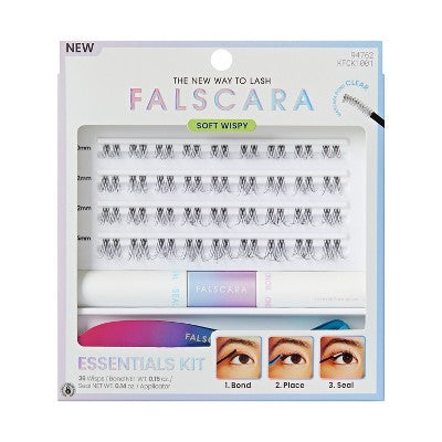 KISS Products Falscara Clear Band Lash Extension Kit 36ct - Imperfect Box DestGlow