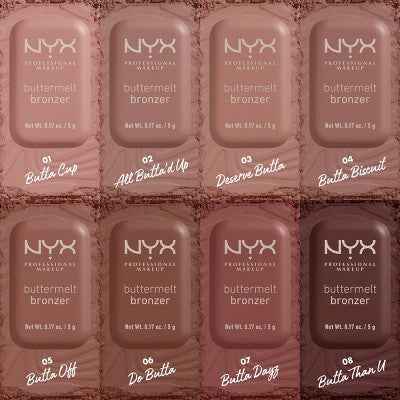 NYX Professional Makeup Buttermelt Bronzer 06 Do Butta (Deep Golden) 0.17oz - New