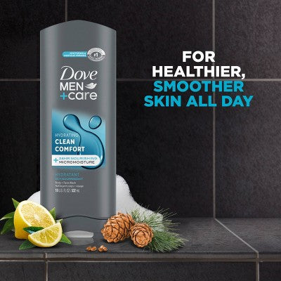 Dove Men+Care Clean Comfort Hydrating Body & Face Wash 18 fl oz - New by This is Beauty US