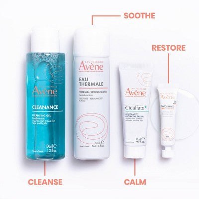 Avene Dermatologist Recommended Sensitive Skin Starter Kit 4ct - Imperfect Box - DestGlow